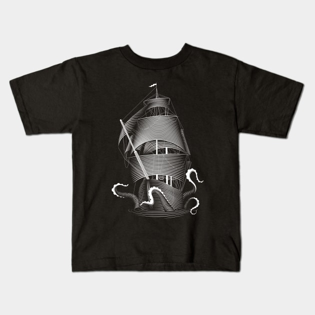 Patrick Seymour • Kraken Kids T-Shirt by PatrickSeymour